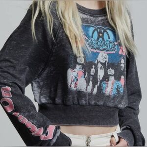 Aerosmith Dream On Long Sleeve Burnout Light Sweatshirt